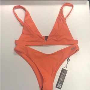 Peach Blackbough Bikini